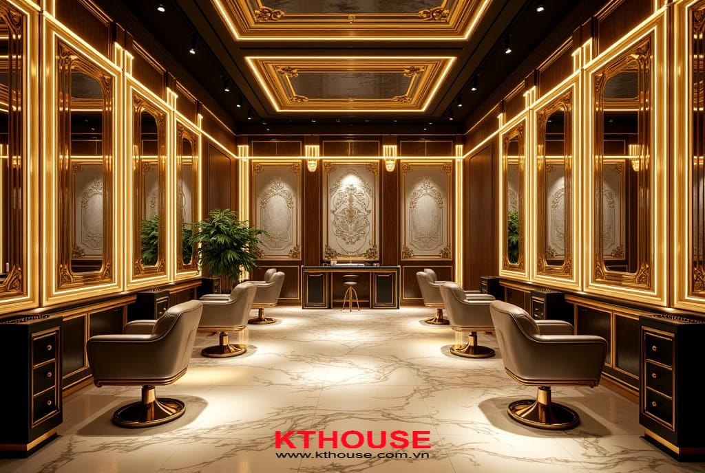 [BST 1001+] Thiết Kế Nội Thất Salon Tóc Tại Đà Nẵng | KT House