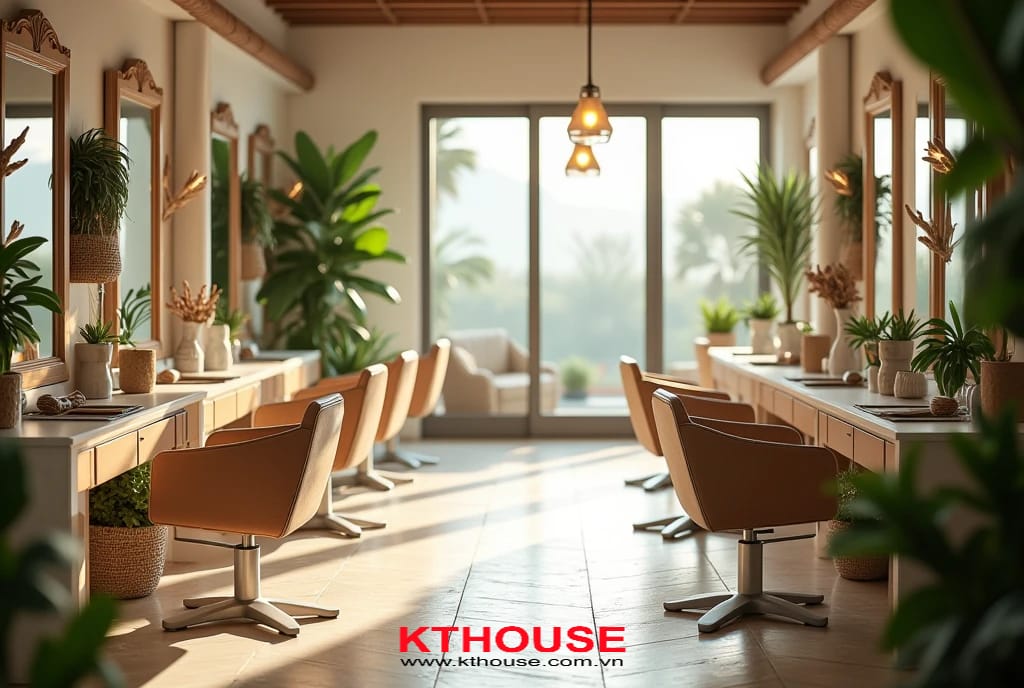 [BST 1001+] Thiết Kế Nội Thất Salon Tóc Tại Đà Nẵng | KT House