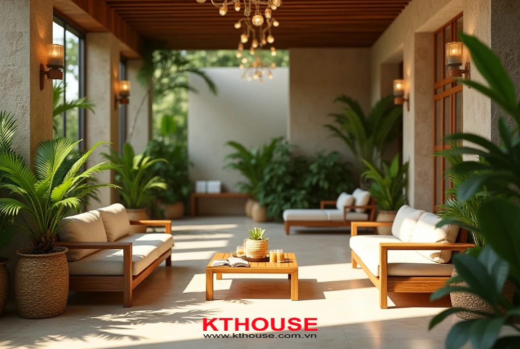 Thiết kế công trình thương mại phong cách Tropical