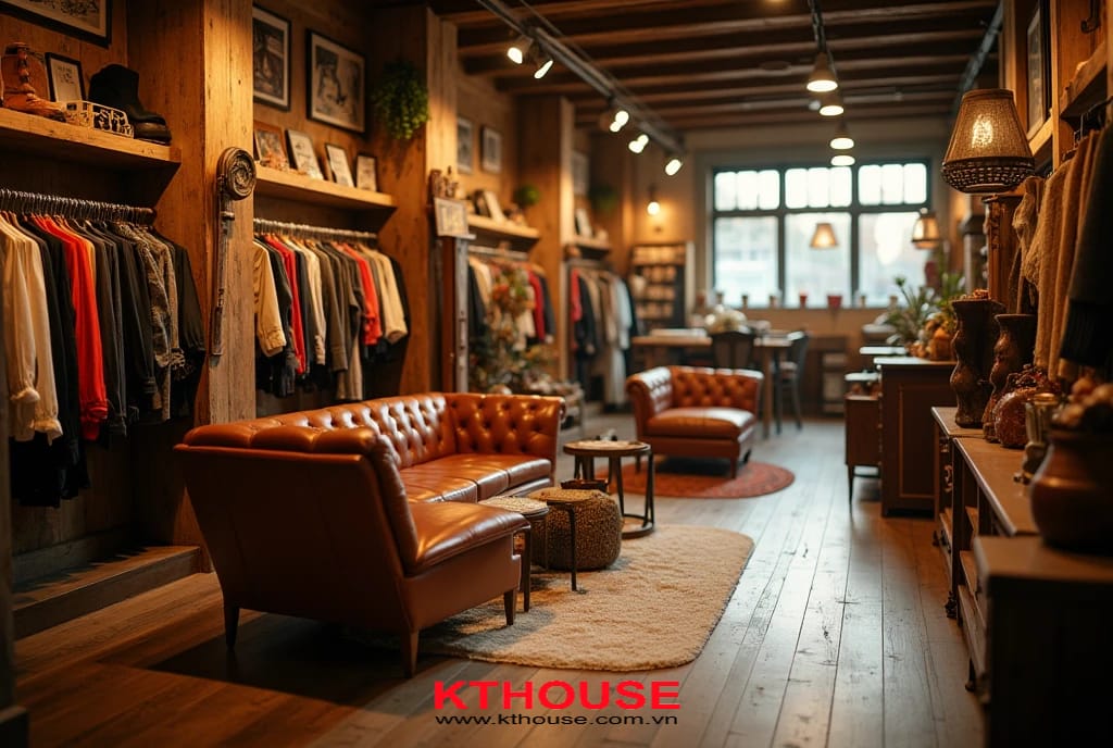 Thiết kế công trình thương mại phong cách Vintage