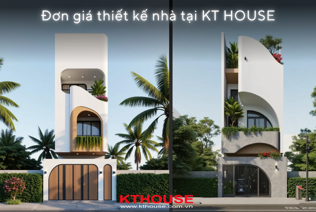 Đơn giá thiết kế nhà tại KT HOUSE Đơn giá thiết kế nhà tại KT HOUSE